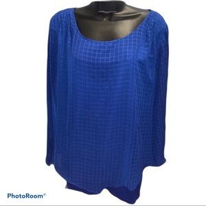 Blue Plus Size Top